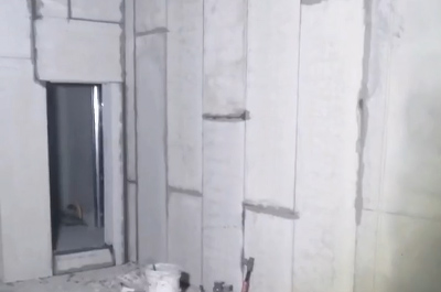 省中醫(yī)院施工現(xiàn)場(chǎng)（輕質(zhì)隔墻板）